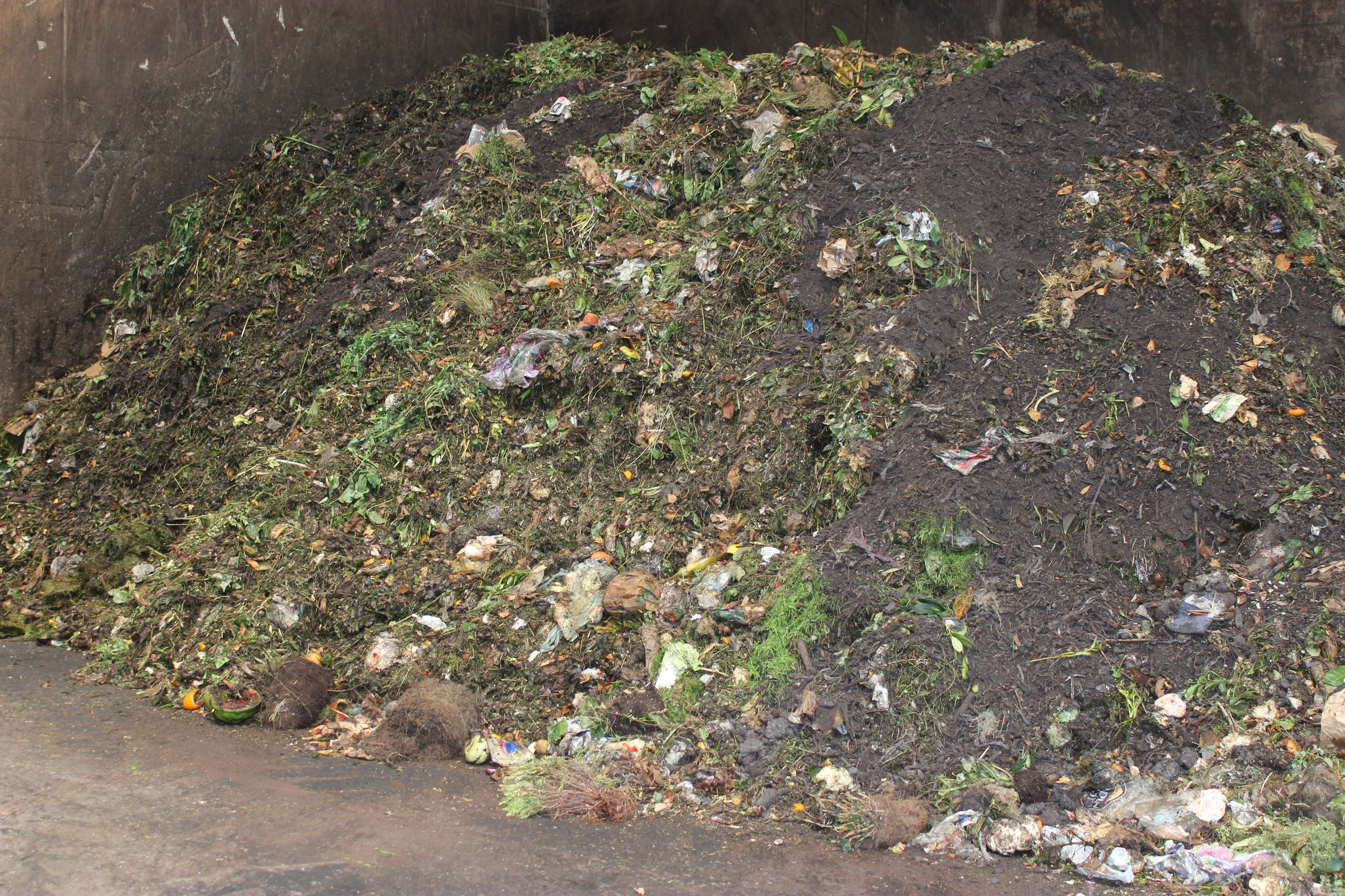 Bioabfälle in der Halle