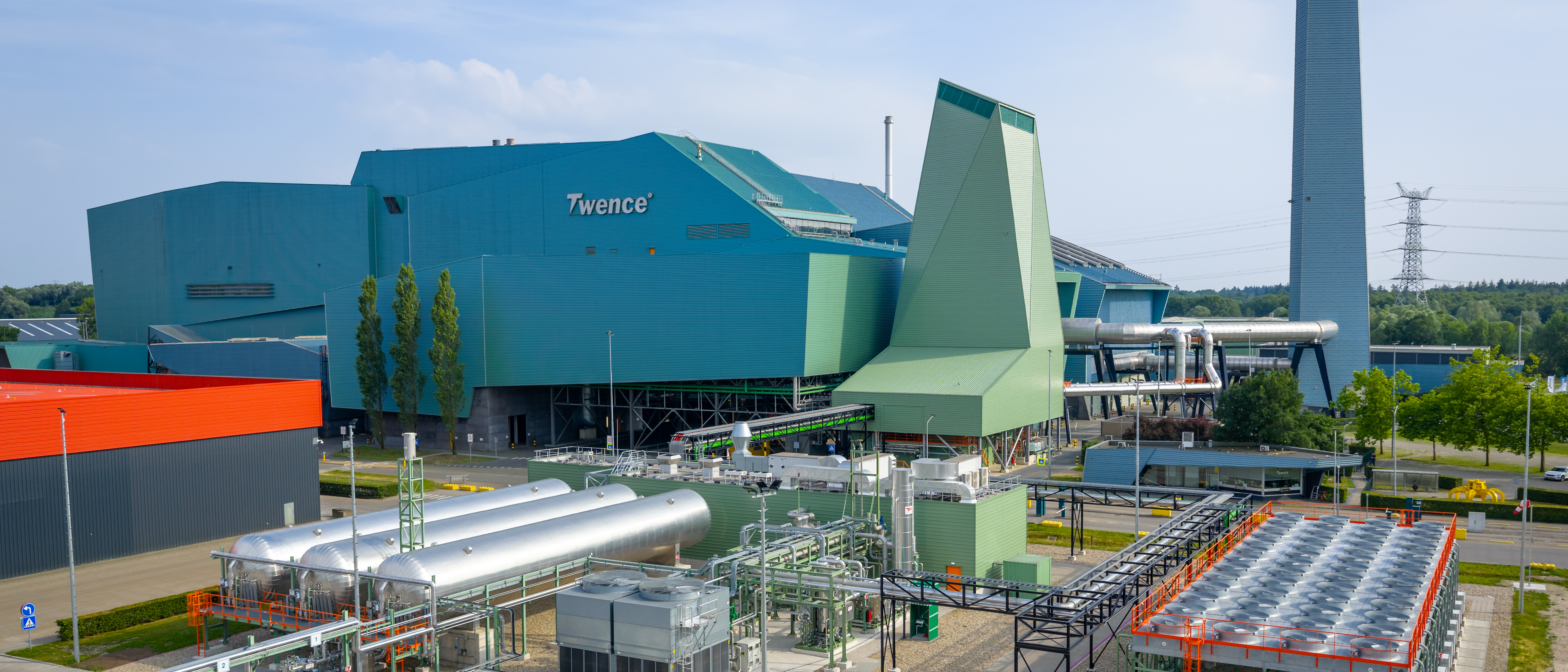 Müllverbrennungsanlage und CO2-Abscheidungsanlage der Twence in Hengelo