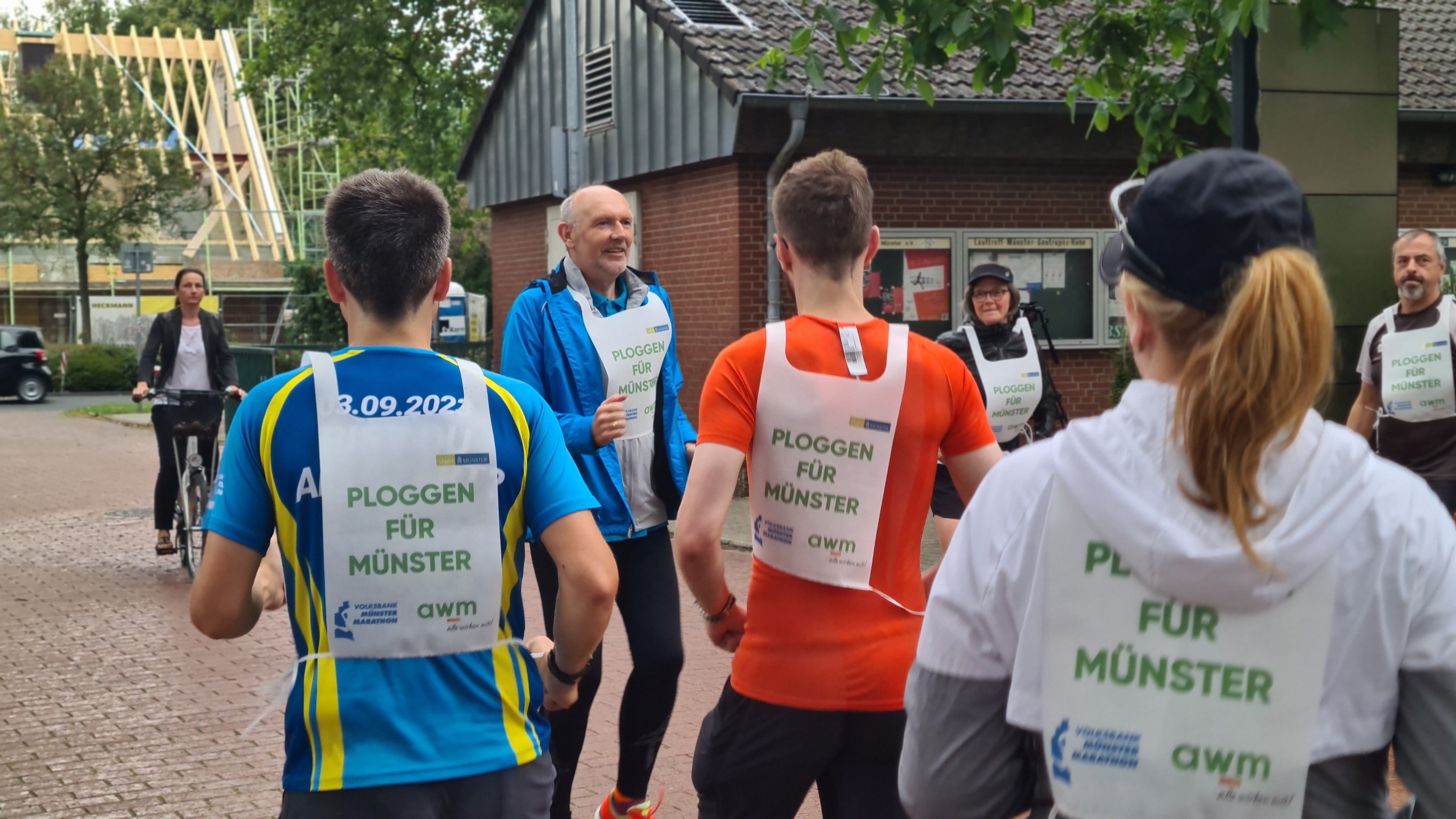 Teilnehmende Plogging-Aktion mit Münster Marathon e.V. 