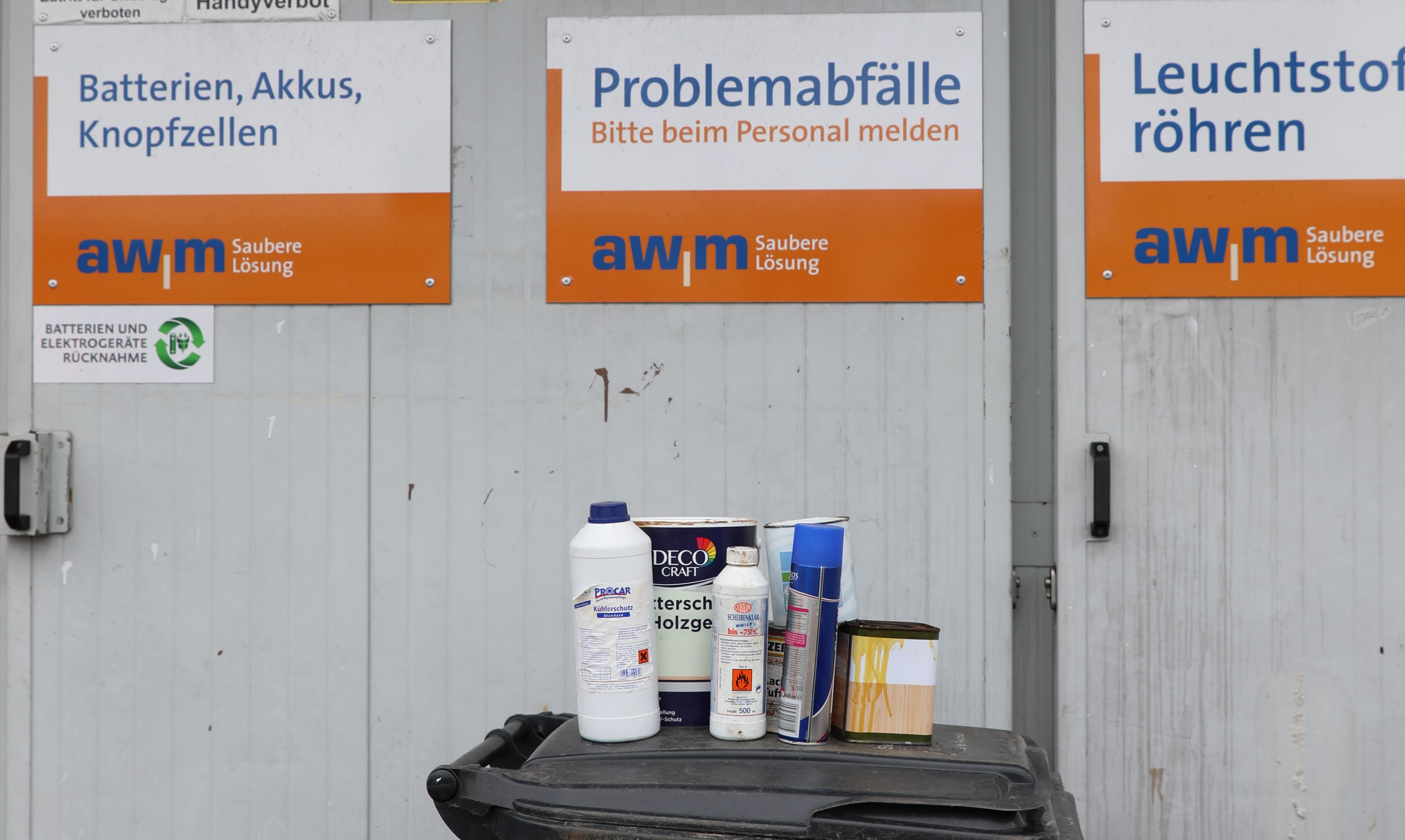 Problemabfallerfassung  Abfallwirtschaftsbetriebe Münster