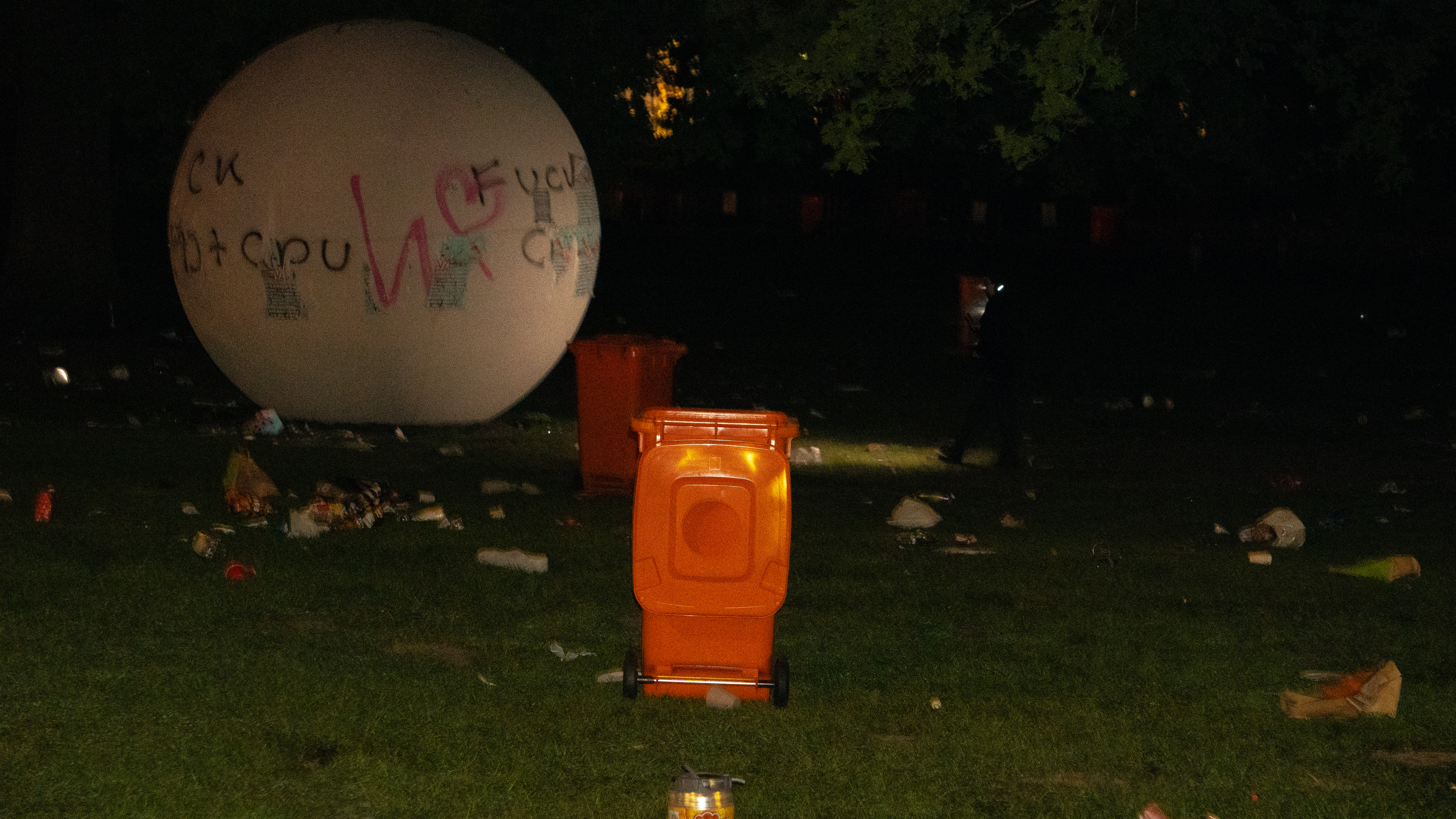 Abfall am 1. Mai am Aasee