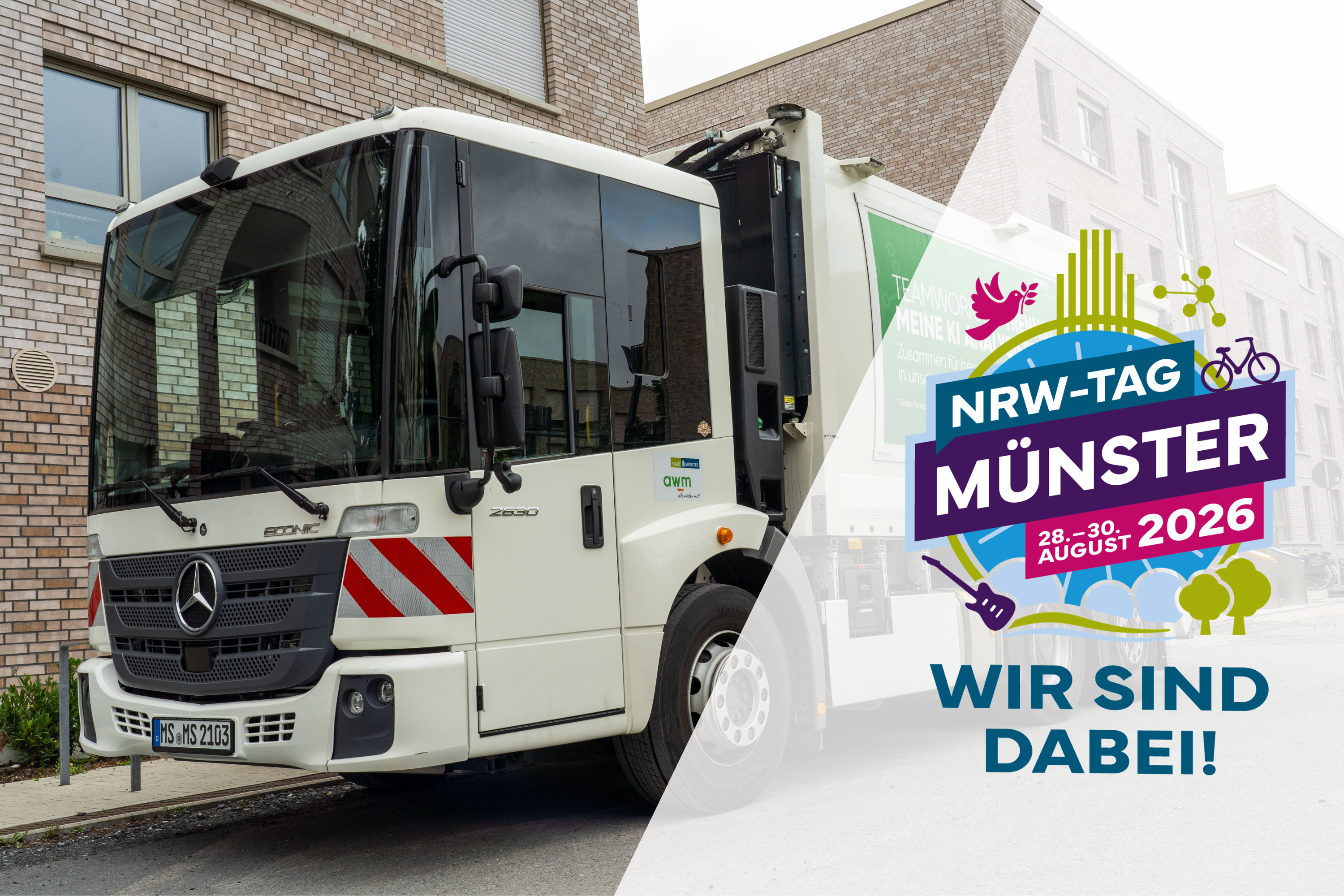 Teaserbild NRW-Tag: Abfallsammelfahrzeug